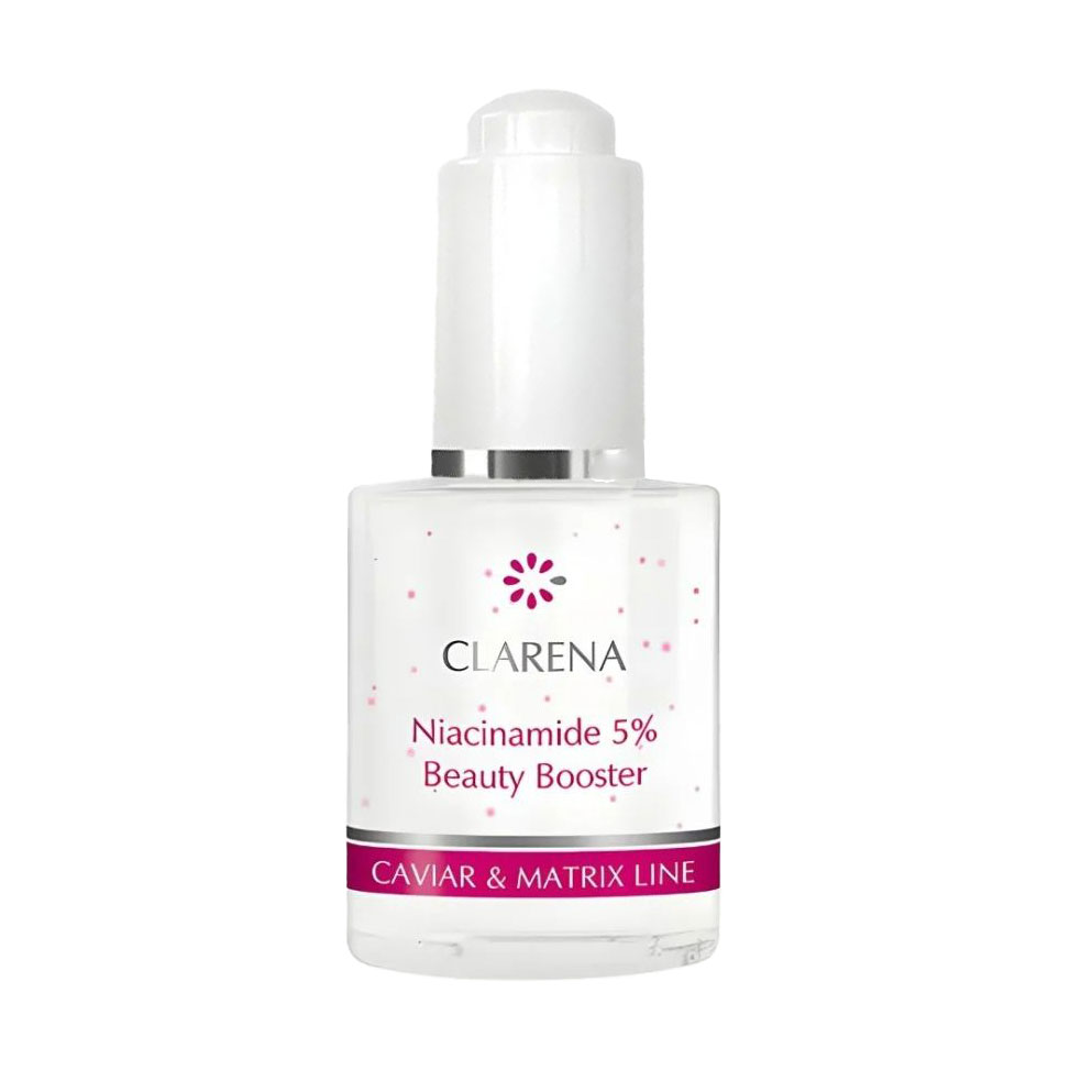 Бустер для обличчя Clarena Caviar &amp; Matrix Line Niacynamide 5% Beauty Booster з 5% ніацинаміду, екстрактом ікри та алое, 30 мл